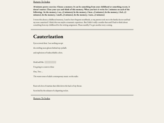 poems/cauterization screenshot