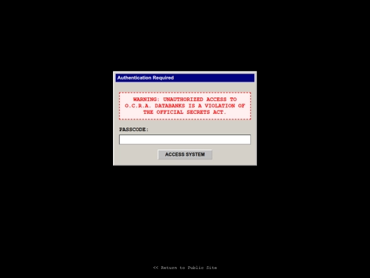 login screenshot