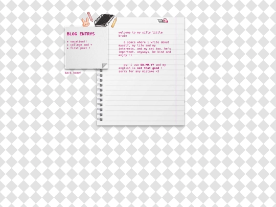 blog screenshot