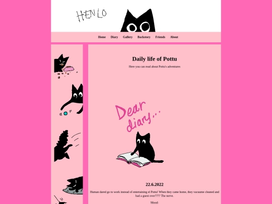 diary screenshot