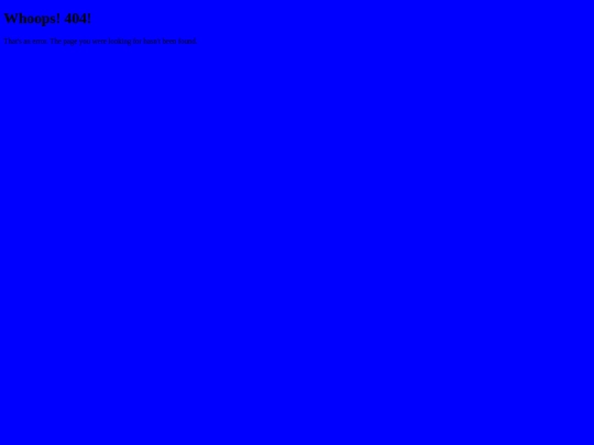 not_found screenshot