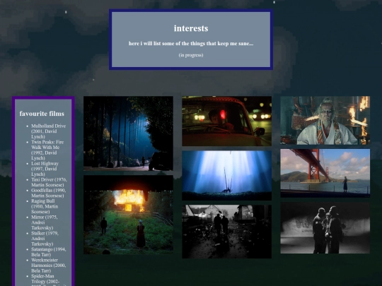 interests screenshot