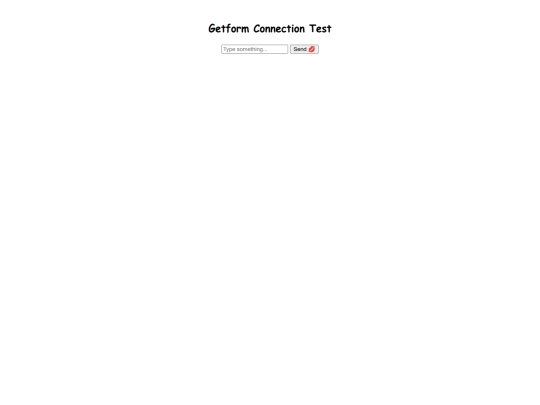 getform-test screenshot