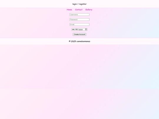 login screenshot