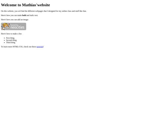 index screenshot