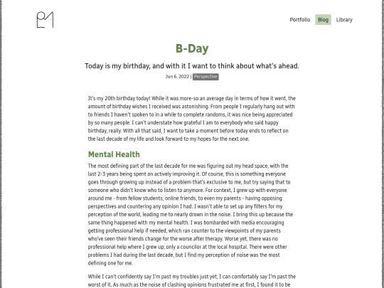 blog/b-day screenshot