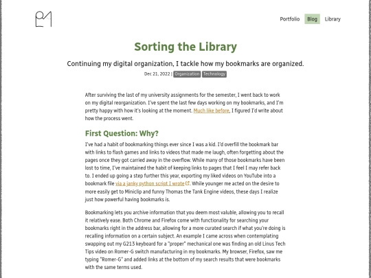 blog/sorting-the-library screenshot