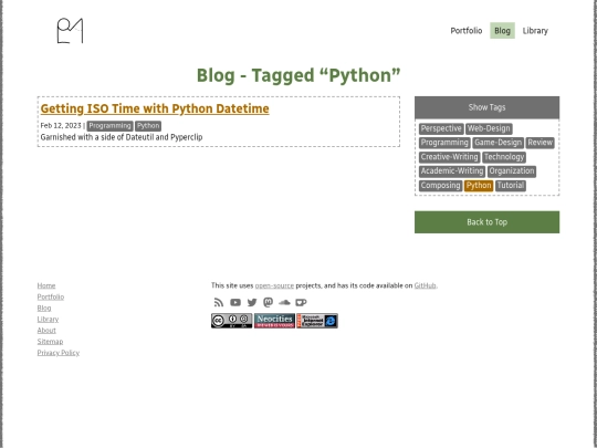 blog/tags/python screenshot