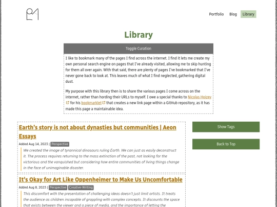 library screenshot