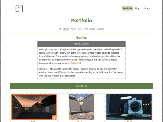 portfolio/games screenshot