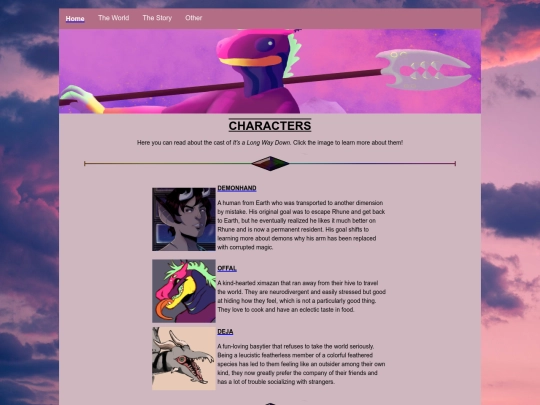 TheStory/characterhub screenshot