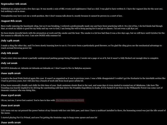 diary screenshot