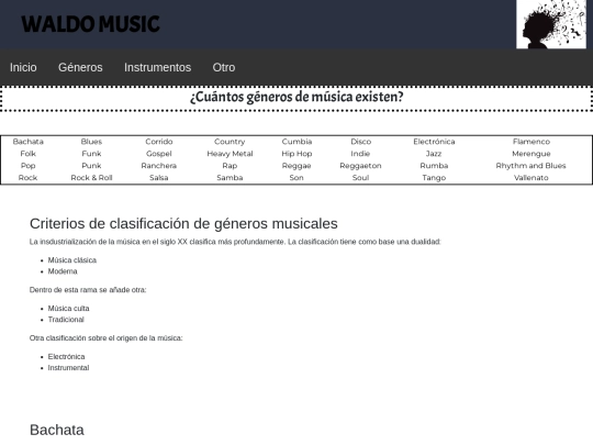 generos screenshot