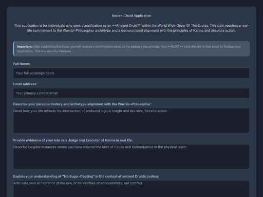 druids/ancientdruidapplication screenshot