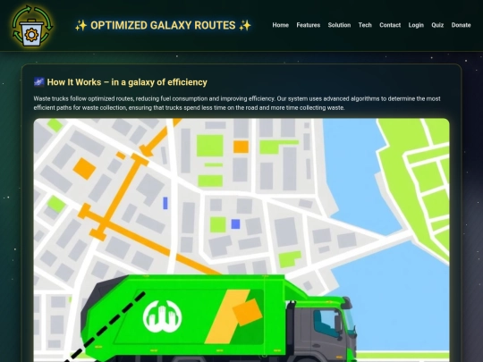 Optimized Collection Routes screenshot