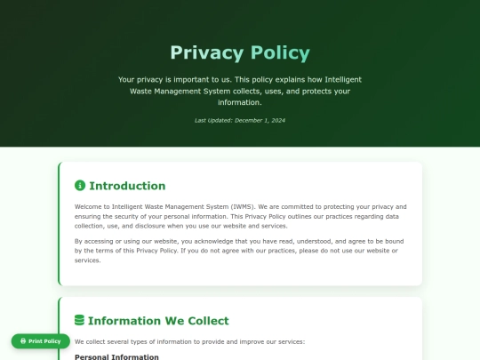 privacypolice screenshot