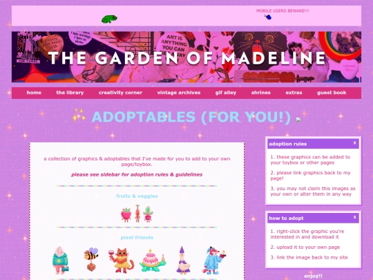 pages/adopts screenshot