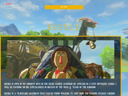 pages/beedle screenshot