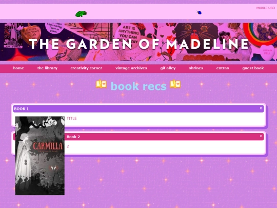 pages/bookrecs screenshot