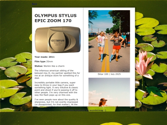 pages/cameraolympusstylusepic screenshot