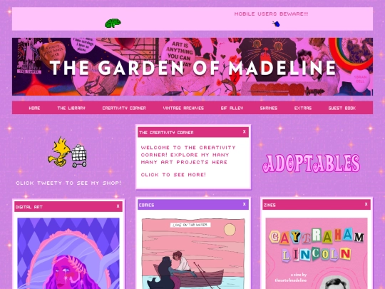 pages/creativitycorner screenshot