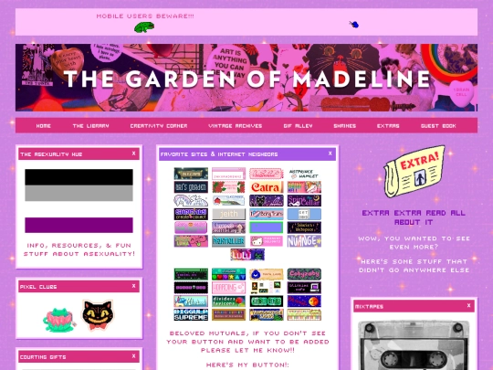 pages/extras screenshot
