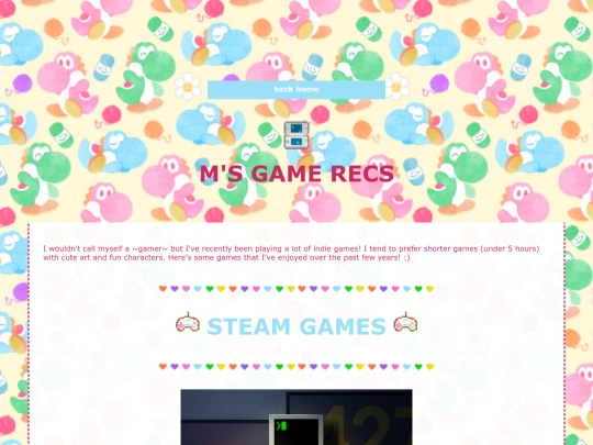 pages/gamerecs screenshot
