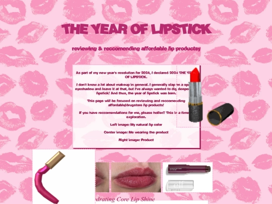 pages/lipstickreviews screenshot