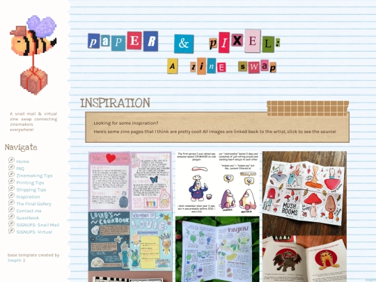pages/paperandpixelinspiration screenshot
