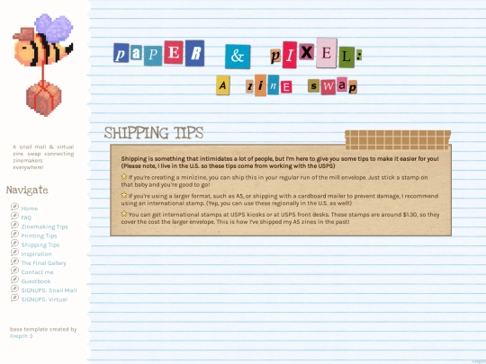 pages/paperandpixelshipping screenshot