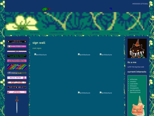 pages/signwall screenshot