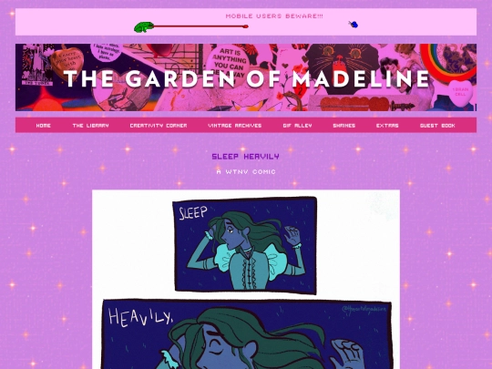 pages/sleepheavilycomic screenshot
