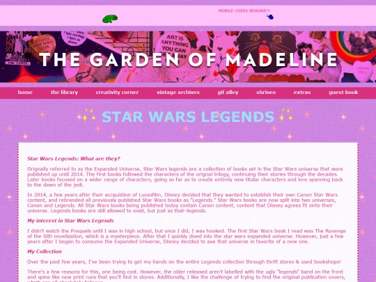 pages/starwarslegends screenshot