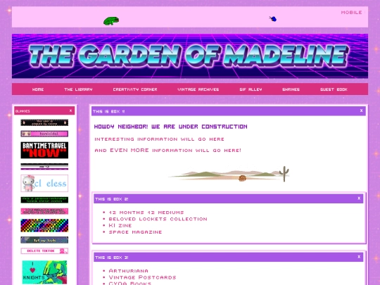 pages/testleftsidebaronly screenshot