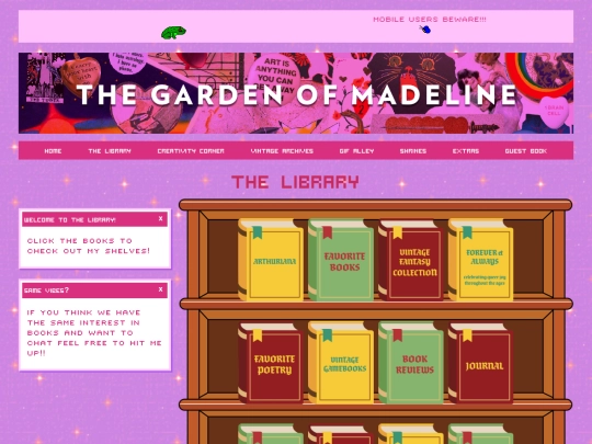 pages/thelibrary screenshot