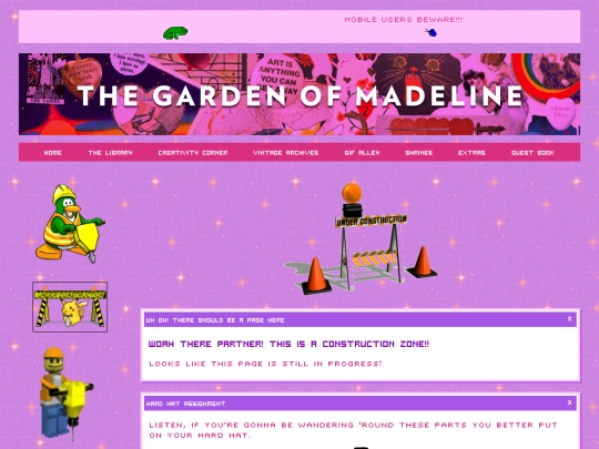 pages/underconstruction screenshot