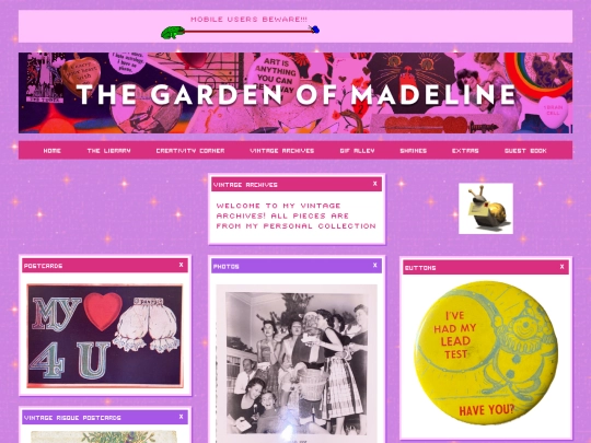 pages/vintagearchives screenshot