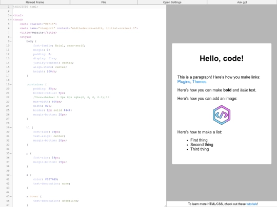 projects/CODE-Playground screenshot