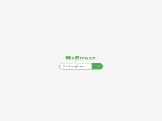 projects/MiniBrowser screenshot