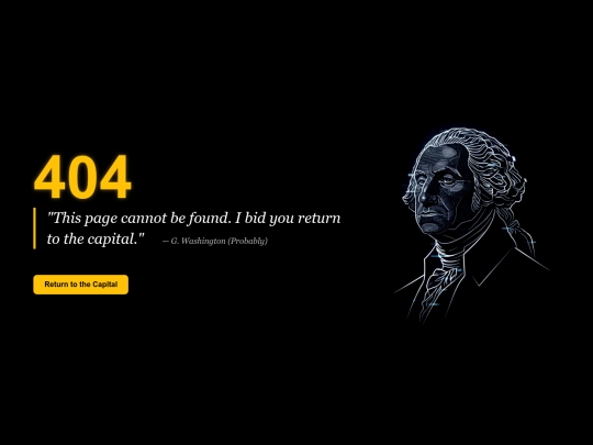 projects/bewashington/404 screenshot