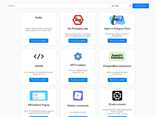 projects/scripthub screenshot