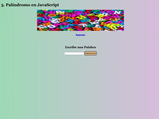 palíndromo screenshot
