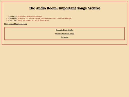 music/articles/songs_archive screenshot