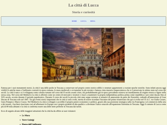 Sito/secondapagina screenshot
