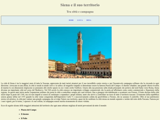 Sito/terzapagina screenshot