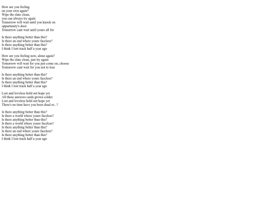 music/lyr/faceless screenshot