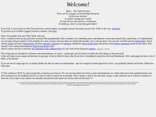trekker/welcome screenshot