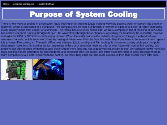 PurposeOfSystemCooling screenshot