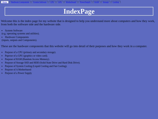 index screenshot