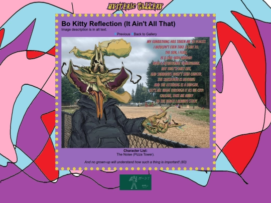 hystericbokittyreflection screenshot